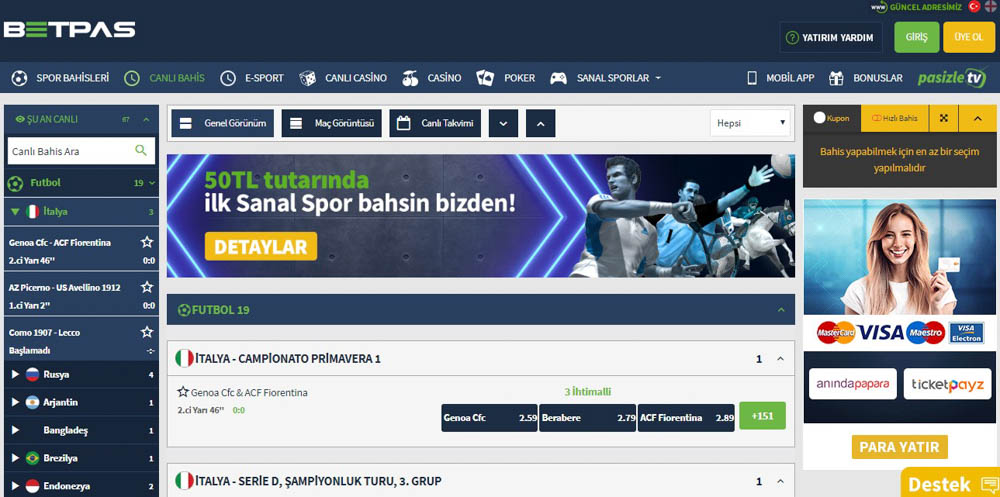 BETPAS GUNCEL ADRESI