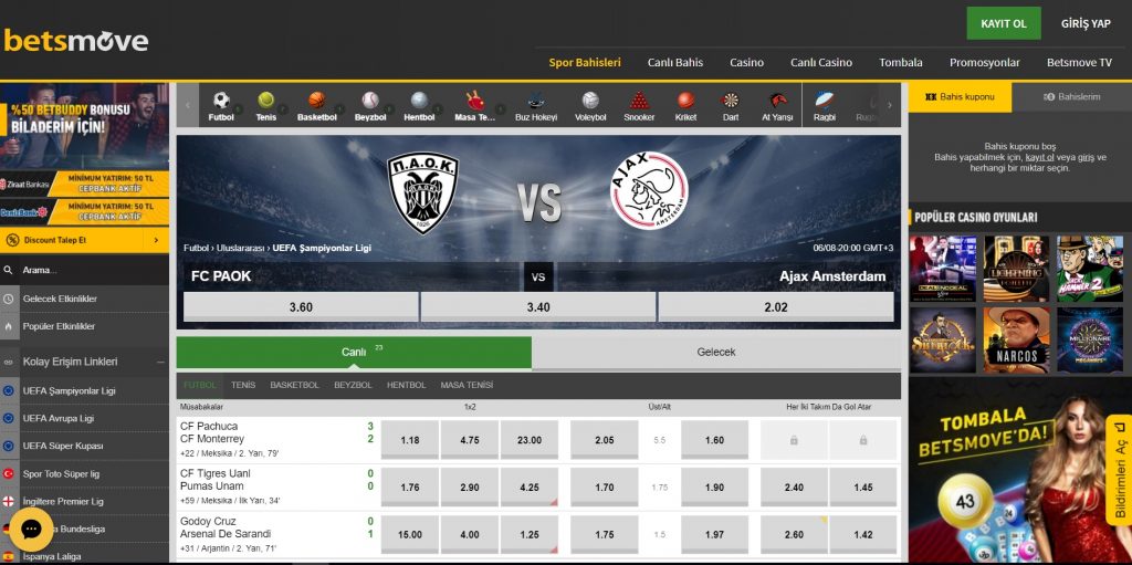 Betsmove Giriş