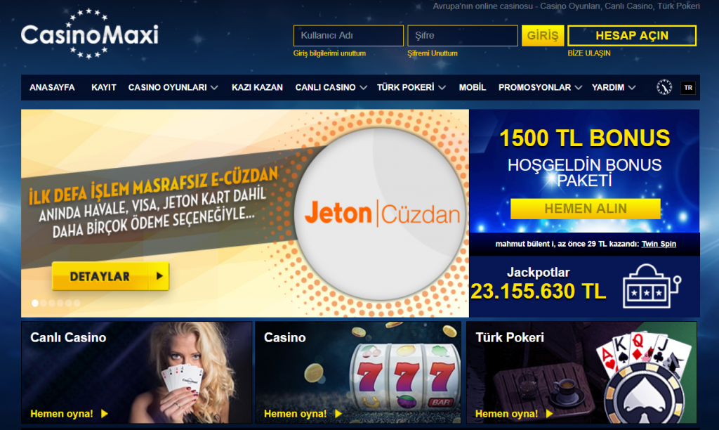 Casinomaxi Canli Bahis